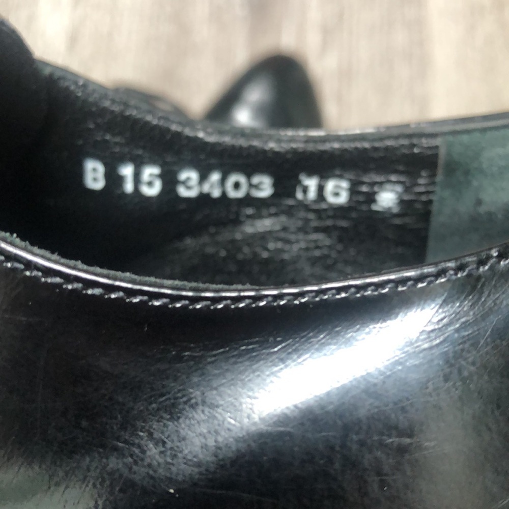 Robert Clergerie Patent Leather Oxford Lace-up Shoe Block Heel - Picture 7 of 12